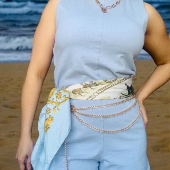 Zara Baby Blue Jumpsuit-  Romper   Small - Picture 5 of 9